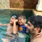 Sameera Reddy Instagram - Every couple has a pose! This is ours 😜 #familyvacation