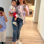 Sameera Sherief Instagram – Things to keep our kids engaged during travel ❤️