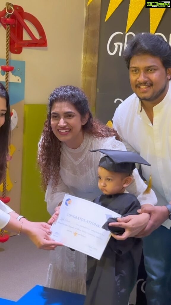 Sameera Sherief Instagram - Definitely a special day & moment in our lives. Arhaan’s Graduation Ceremony 🧑‍🎓 @ekamearlylearning has given me the best moments n memories for life ❤❤❤