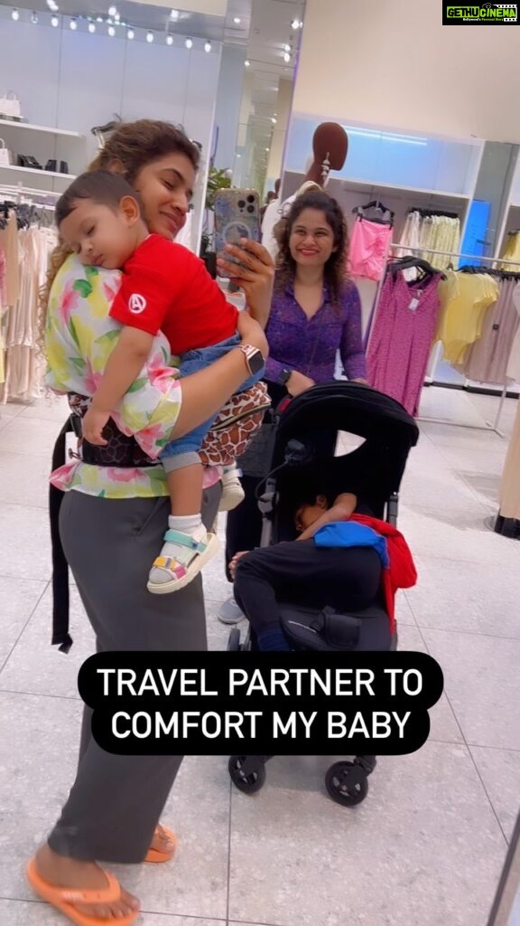Sameera Sherief Instagram - Just the two of us, with our kids! Something that we have been meaning to do! Thought missed having @seema.eff.sherief & @tabutiful29 with their angels 👼 A trip with our little ones cannot be easy without couple of things. Listing them down. * Baby carrier @buttbaby.india * Baby Stroller @luvlap.in * Travel made easy @touronholidays * Food & Snacks @akimi_gourmet @slurrpfarm @mylittlemoppet_official @earlyfoods