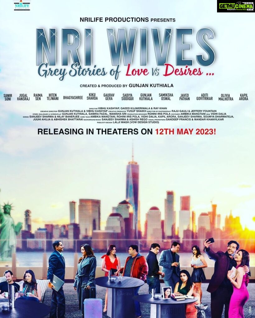Sameksha Instagram - NRI Wives- represents the lives of NRI wives and their desires, its an anthology of Grey Stories produced by NRILIFE Productions. releasing on 12th May- in theaters Globally. . Please show your love & support …….With my cutest costar @kikusharda and gorgeous @aditigovitrikar Cast: @bhagyashree.online @raimasen @thejugalhansraj @samirsoni123 @kikusharda @aditigovitrikar @hitentejwani @gauravgera @itssadiyasiddiqui @oliviaoyl10 @dj_kapil Produced by: @gunjankuthiala @nrilifeproductions @vibhukashyap (Creative Director) #Nriwives #greystories #nrilifeproductions #bollywood #hollywood #hollynbollyfilm #nrilife #boldnbeautiful #goodpeople #greyshades #nribollywood #filmrelease #annoucement #theatres #mothersdayweekend #posterlaunch #filmposter #film #gratitude