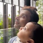 Sameksha Instagram - Thanks for being the most incredible father to our son . #happyfathersday @itsshaeloswal #son #adyahoswal #weloveyou #fatherson Singapore