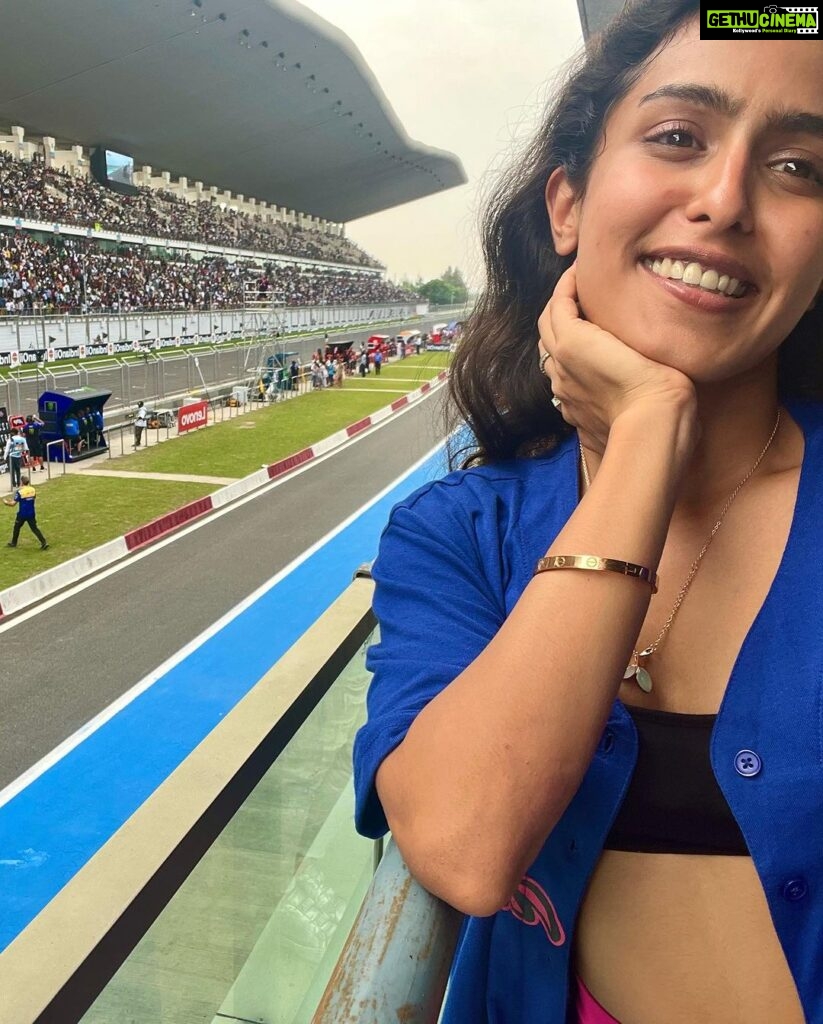 Samyuktha Hegde Instagram - Moto GP India 2023🏍️🏁 Met some cool people, got to see the race, the pit, the riders from soo up close, what an exciting weekend this was #motogpindia #motogp Buddh International Circuit