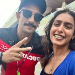 Samyuktha Hegde Instagram - Moto GP India 2023🏍️🏁 Met some cool people, got to see the race, the pit, the riders from soo up close, what an exciting weekend this was #motogpindia #motogp Buddh International Circuit