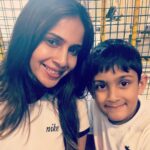 Samyuktha Shanmughanathan Instagram - Kidzania with my lil champ ♥️