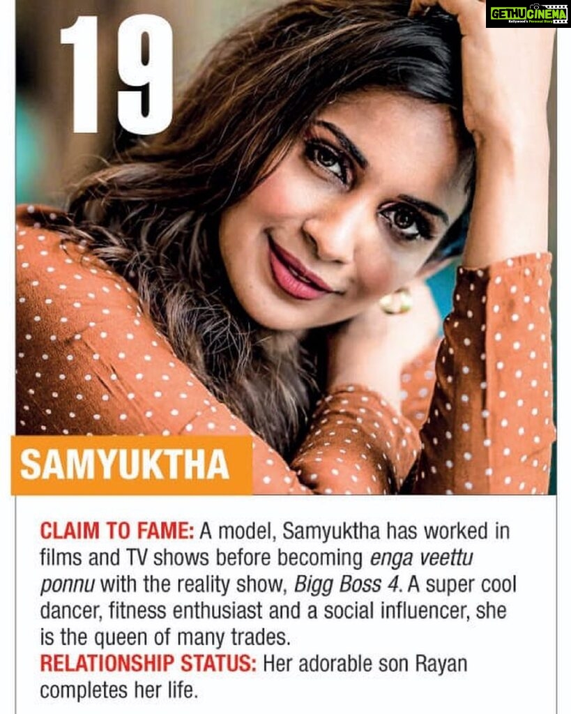 Samyuktha Shanmughanathan Instagram - Thank you @chennaitimestoi for the love 💗 💗 vsuper excited to be with my faves @actress_ramyapandian @shivani_narayanan and the other super cool phenomenal women in the Chennai times most desirable women of tv ♥️ lots of love #girlpower