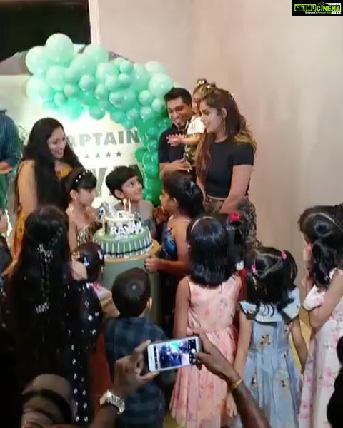 Samyuktha Shanmughanathan Instagram - Thank you for all ur love and wishes for Rayan ‘s 6th bday ! How time flies ! Can’t believe he’s gotten so big, scroll for few pics when he was so little🥰 Watch the video where I organize everything but forget the knife, and make the kiddies to sing again to buy time 😂😂 some epic moments. Thank you thank you thank you much for all the love, means sooo much to both of us ♥️