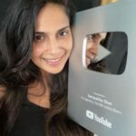Samyuktha Shanmughanathan Instagram – Thank u for the love my people! ♥️the Silver Play button in less than 3 months 🎉🎉 
To hustle hard everyday and achieve something even the smallest thing , well  thats a different kind of high ! ♥️