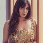 Samyuktha Shanmughanathan Instagram - Brown aesthetics Designer : @shilpavummiti Make up : @prakatwork Hair : @motwanikiara Photography : @imthefashionfellow