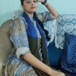 Sanam Shetty Instagram - Happy week ahead peeps 💙 . . Casual cotton salwar by @coolclub_chennai #mondazed #blues #coolcottons #bandhini #goodday