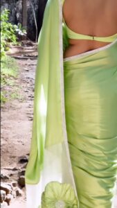 Sanam Shetty Instagram - Behind every successful woman is herself..and behind every successful reel is a dedicated cameraman 🎥
💚
💚
💚
Sneak peek of something breezy with my amazing team
Organised by @shamini_shankar_official 
Outfit @savinidii_official 
Photography & Video @murlee_photography 
MUH @ratnamakeupartist
@mahi_hairdo
Jewellery @jcsjewelcreations 

#happyweekend #varmavibes🤟🔥#latestshoot #reelsinstagram #reelitfeelit