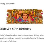 Sanam Shetty Instagram - Google's beautiful tribute to our beautiful queen Sridevi ❤️ #60thbirthanniversary #sridevilivesforever @google @googleindia