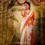 Sanam Shetty Instagram - Vinayagar Chaturthi wishes to you all 🌼🧡 Happy New Beginnings . . . Outfit @_sindhufashions_ Clicks @rangoli_photography MUH @rithuzmakeupartistry Styling @sindhuelangovan06 @sindhukruthika #ganeshachaturthi #festivities