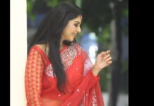 Sanam Shetty Instagram - Welcome the weekend in style 💃 . . . Outfit @_sindhufashions_ Photography @arunprasath_photography MUH @rithuzmakeupartistry Styling @sindhukruthika @sindhuelangovan06 #happyweekend #red #organza