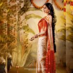 Sanam Shetty Instagram - 🏵️ O.N.A.M 🏵️ . . . Outfit @_sindhufashions_ Photography @rangoli_photography MUH @rithuzmakeupartistry Styling @sindhukruthika @sindhuelangovan06 Jewellery @chennai_jazz #festive #onam #orangecreme #keralastyle #happycelebration
