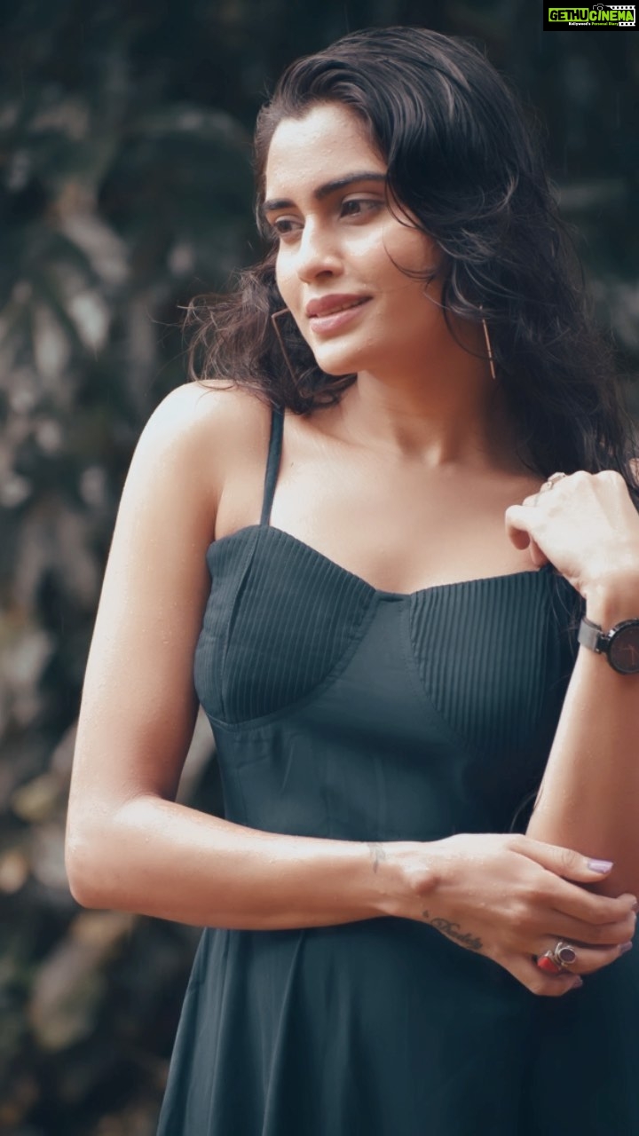 Sangeetha Bhat Instagram - 🤗🥰🥰💙💙 #sangeethabhat #sangeethabhatsudarshan #bluegown #photoshoot #actresslife Porcupine Castle Resort, Coorg