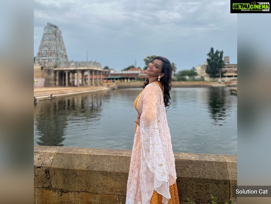 Sanjana Singh Instagram - Karaikudi is a charming city located in the Sivaganga district of Tamil Nadu, India. It's renowned for its rich cultural heritage, stunning temples, and unique architecture. Karaikudi is often referred to as the "City of Chettinad" due to its association with the influential Chettiar community. At shooting ❤
