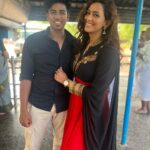 Sanjana Singh Instagram - Shooting for my upcoming Tamil film is taking place in Karaikudi.❤️ #karaikudi @rahulregi20