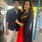 Sanjana Singh Instagram - Shooting for my upcoming Tamil film is taking place in Karaikudi.❤️ #karaikudi @rahulregi20