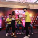 Sanjana Tiwari Instagram - What an honour to have met these amazing cricketers. #Csk ku whistle poduuuu 💛💛 @chennaiipl @cskfansofficial Styled by @_divyakarthika