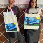 Sarah Jane Dias Instagram – Sunday Art Date, Bandra 🩷
.
#bandra #bandrabugger #art #artclass #vangogh