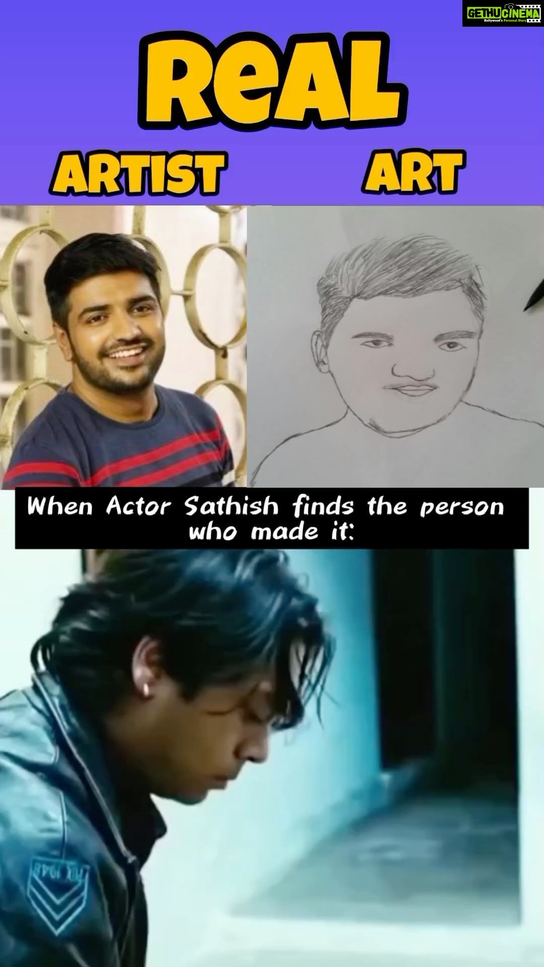 Sathish - 60K Likes - Ha ha. But I love his effort. Thank u bro ❤️😍🤗