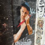 Sayani Gupta Instagram - @onehappytea told me about a real @banksy in Melbourne. Apparently very few people know about it. Most think two other that were there were destroyed & painted over by mistake. So @nitya_h & I set out on a graffiti discovery hunt and finally found itttt. Big thanks to a guide who was showing around two other people didn’t know about it either.. but once we told her, she started looking around the place and spotted it! She said this would be a huge deal for the tourists & locals. As one would imagine with him.. this one was hidden away in the most non assuming corner next to the back door of a restaurant. This alley has some of the best graffitis too. (Fifth photo onwards) I’d seen quite a few @banksy at the @mocomuseum in Amsterdam but this one’s special. We felt quite victorious! @australia #seeauatralia Melbourne, Victoria, Australia