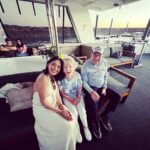 Sayani Gupta Instagram – Meet Audrey & Murray. Both 97.
We met them on the Sunset cruise at Hayman. We noticed them &@smritikiran expressed how cute they were. As the 🛥️ took off I couldn’t help go say hi. And the rest is History.

So A&M went to school together since they were 4..when he would carry her books for her. They were friends.. (I asked if Murray had a crush on Audrey to which she quickly quipped & said Oh YES!) she knew he liked her and of course there was an understanding.
After school and beginning of collage Murray had to go for the War(WWll), he was in the navy. While he was away.. Audrey got married to another man. He came back after the war and married someone else too. They both had children with their respective partners. But kept in touch.Later they both lost their partners.
One day Audrey was coming out of her house and a bike came and stood in front of her. On it was a man with 🪖& 🕶️ . She couldn’t see his face & told him why he would stop in front of her this way. As he took out his helmet, he said.. ‘Audrey, you don’t recognise me? It’s Murray!’
She couldn’t believe her eyes. They rekindled their friendship. And sometime later Murray moved in with her. They started dating 6 years ago and got married one and half years ago. Now they live in her house (not his mansion) &travel together. While Murray struggles to remember things (Audrey is sharp), She struggles to walk (Murray wheels her around). It’s the perfect Companionship.

I told her how fitting her name was.. Audrey (like Hepburn)! 

She said ‘You have beautiful hair’. 
To which Murray added.. ‘Oh Darling! Just the hair! I am sitting here wondering how many marriage proposals she would get in a day!’
Audrey and I slightly choked!😂

As we spoke about other worldly things like kids & disappointments & ailments & coral reefs.. Audrey asked me if I were married & had children.. I told her I wasn’t.
So she held both my hands and said.. ‘here’s to finding Mr.Right!’ (Now from their story Mr.R may come when I am 90.. who knows). But as the Sun went down & I had made new friends.. I was reminded of how unexpectedly beautiful life turns out if you let it perhaps!

A&M is now, my fav love story. 
🤍🤍