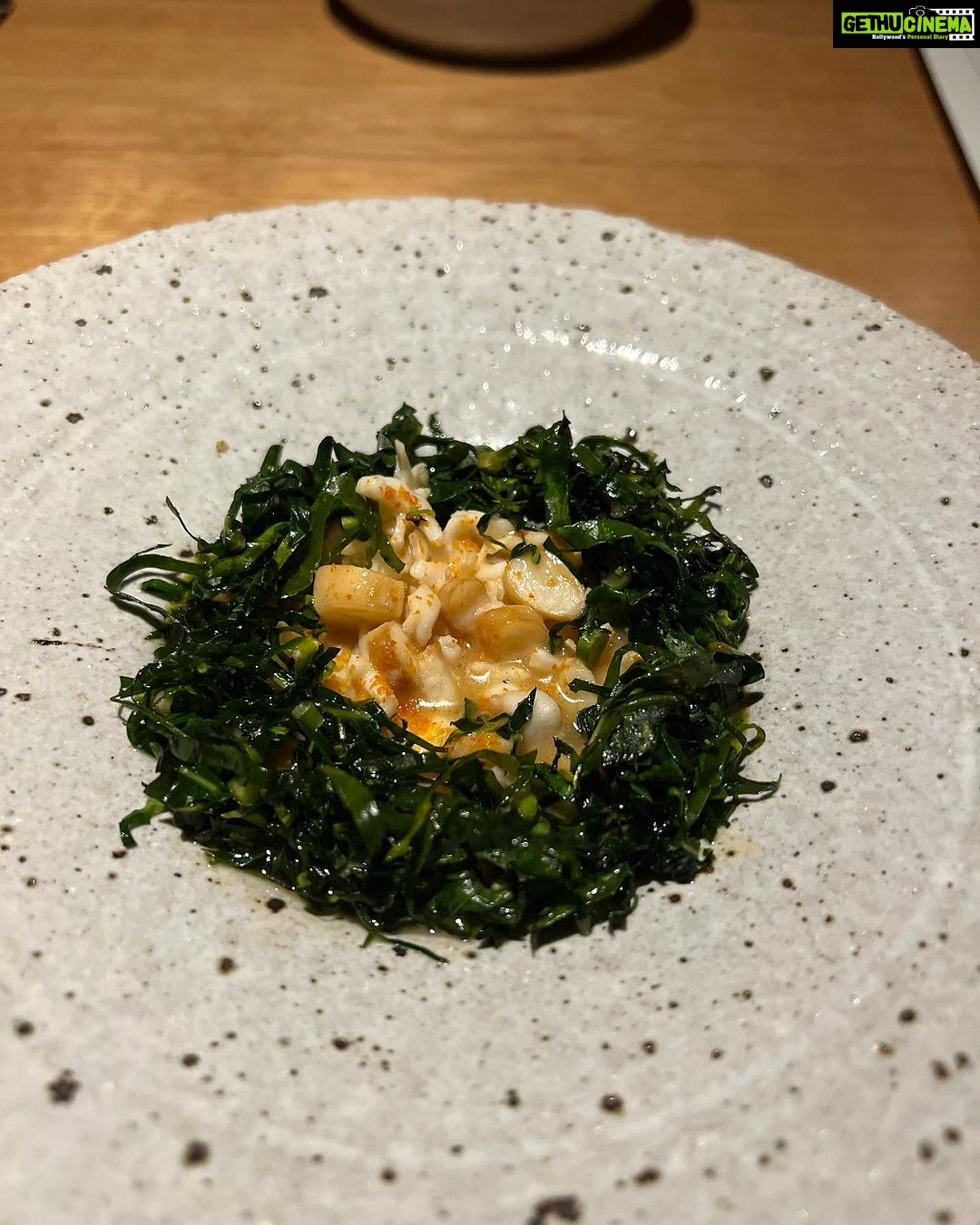 Sayani Gupta Instagram - Loved @sunda.melbourne Again wanted to eat here cause of Chef Khanh Nguyen. (Some of the best Master chef pressure tests)although he has left now. Food that looks like miniature paintings. @nitya_h & I ran a food marathon yesterday. Lune for breakfast, Mabu Mabu for lunch & Sunda for dinner! Must say we did pretty well! Like unbelievably well! 🍽️🏆🦀 @australia is a food paradise!