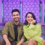 Sayani Gupta Instagram - Now someone cast us together already! @amolparashar 🕺 Wearing @rishtabyarjunsaluja Neon Love 📷 @rohitmalekar1 @richa_15194