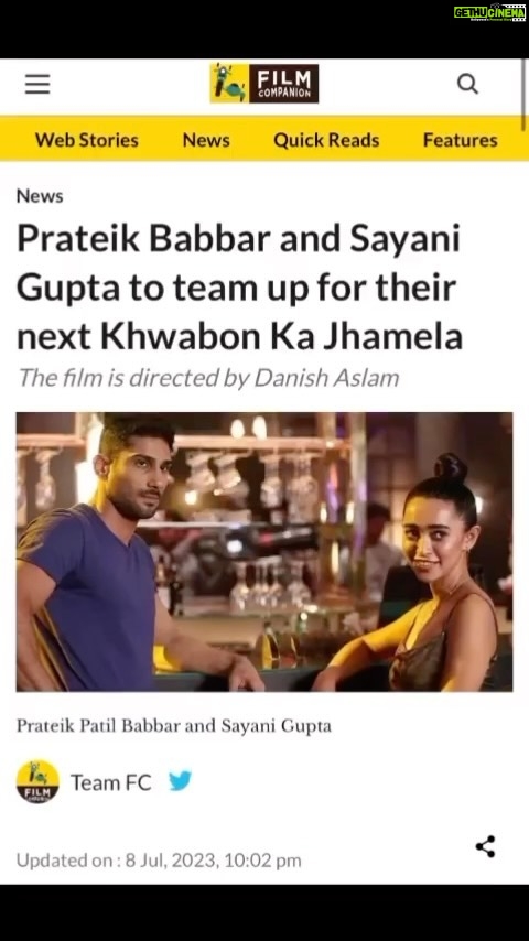 Sayani Gupta Instagram - We are coming back in a new avatar with a crackling Rom-Com! Directed by the outstanding @dontpanic79 Written by @pita.chat Danish Aslam @_prat @dan.husain @kubbrasait @mx.freddielove @lilletedubeyofficial @harmanbaweja1 @bawejastudios @officialjiocinema My fabulous team @sitalmakeup @paloshell @shru2kill 🌸 #khwabonkajhamela #kkj