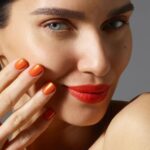 Scarlett Mellish Wilson Instagram - Posted @withregram • @leightondennynails Throwback to a shoot with the gorgeous @scarlettwilsonofficial featuring BLUSH AT FIRST SIGHT – the perfect shade for summer lipgloss nails. Shop now via link in bio. #leightondenny #leightondennyexpertnails  #vegannails #vegannailpolish #nailsonfinstagram #mani #summernails #pinknails #lipglossnails
