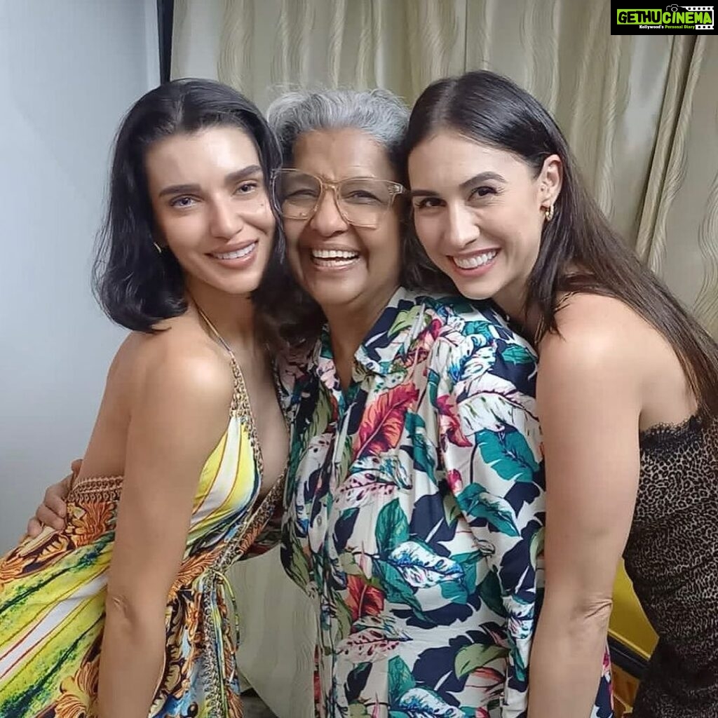 Scarlett Mellish Wilson Instagram - To my Indian Mother, My Guru , My greatest teacher and one of if not the most influential soul that mine has had the honour of sharing life with … Today Mother Nature took you back and is enveloping you in Infinite love 🤍🪽 You have no pain and you can dance freely now for as long as you desire.. Planet earth was so lucky to have you and the humans you shared your divinity with are the most fortunate. You taught me to surrender , to forgive , to not believe our biggest enemy (the mind ) You made me understand the beauty in death and you carried me spiritually through my own mothers passing and helped me find the peace through it You welcomed me with open arms as your daughter and I got to live with you in India and enjoy that mother daughter bond You gave unconditional love to everyone and your resting face was LITERALLY A SMILE !!! Darling @aashish20 you are your mum’s greatest achievement, and Uncle what a glorious life you both had, she will never leave you.. the love will never die I hope you get a chance to connect with my mums soul , I’m sure she’s waiting to dance with you.. Please continue to shower us with your Devine energy in the other realm.. We will receive it and we will carry it everyday until we all meet again I love you Momma 🤍🪽❤♾
