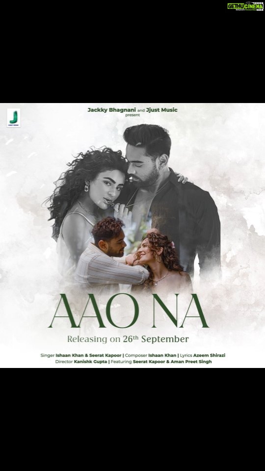 Seerat Kapoor Instagram - We're forecasting rain with a 100% chance of falling in love! 💗 #AaoNa Save the date for your date with Aao Na, coming sooner than you think! #StayTuned @iamseeratkapoor @aman01offl @themadphotographer @ishaankhanblive @jackkybhagnani @shyamc26 #JjustMusic #IshaanKhan #SeeratKapoor #NewMusic #LoveStory #StayTuned #ComingSoon #NewSong #LoveSong #MonsoonVibe #HindiSongs