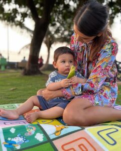 Shakti Mohan Instagram - Love of my life 👶🏻
My content source of joy 
Happy birthday my Aryamputtiii 
Chiku maasi is obsessed with you 🤩 
Love youuuuuuuuu my Aryaaaaa, my baby beluga, ghuttapudiii and many other names I call him by 😆🫶🏼