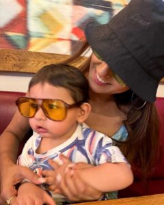 Shakti Mohan Instagram - Love of my life 👶🏻
My content source of joy 
Happy birthday my Aryamputtiii 
Chiku maasi is obsessed with you 🤩 
Love youuuuuuuuu my Aryaaaaa, my baby beluga, ghuttapudiii and many other names I call him by 😆🫶🏼