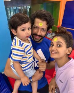 Shakti Mohan Instagram - Love of my life 👶🏻
My content source of joy 
Happy birthday my Aryamputtiii 
Chiku maasi is obsessed with you 🤩 
Love youuuuuuuuu my Aryaaaaa, my baby beluga, ghuttapudiii and many other names I call him by 😆🫶🏼