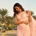 Shakti Mohan Instagram - Saree not sarry 🤓 Tried wearing saree by myself for the first time… couldn’t walk 🤷🏻‍♀️ Thanks to the girls on the beach who came to my rescue and fixed it 🥻😅 📷 @ruheedosani @muktimohan Styled by @isolatednee Assisted by @styling_by_shruti @shraddha.dange Outfit @madsamtinzin Ring @soranamjewels