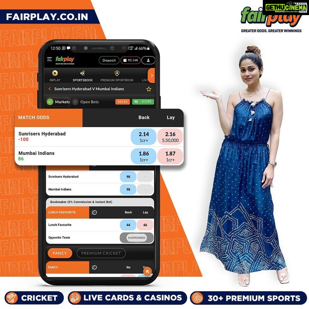 Shamita Shetty Instagram - Use Affiliate Code SHAMI300 to get a 300% first and 50% second deposit bonus. Continue earning huge profits this IPL season only with FairPlay, India's best sports betting exchange. 🏆🏏Bet on every IPL match and get an exclusive 5% loss-back bonus. 💰🤑 Plus, enjoy free live streaming of every match (before TV). 📺👀 Don't miss out on the action and make smart bets with FairPlay. 😎 Instant Account Creation with a few clicks! 🤑300% 1st Deposit Bonus & 50% 2nd deposit bonus with FREE GOLD loyalty status - up to 9% Recharge/Redeposit Bonus lifelong! 💰5% lossback bonus on every IPL match. 😍 Best Loyalty Plan – Up to 10% Loyalty bonus. 🤝 15% referral bonus across FairPlay & Turnover Bonus as well! 👌 Best Odds in the market. Greater Odds = Greater Winnings! 🕒 24/7 Free Instant Withdrawals ⚡Fastest Settlements within 5mins Register today, win everyday 🏆 #ipl2023withfairplay #IPL2023 #ipl #Cricket #T20 #T20cricket #FairPlay #Cricketbetting #Betting #Cricketlovers #Betandwin #IPL2023Live #IPL2023Season #IPL2023Matches #CricketBettingTips #CricketBetWinRepeat #BetOnCricket #Bettingtips #cricketlivebetting #cricketbettingonline #onlinecricketbetting