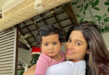 Shamita Shetty Instagram - Happy Birthday to the most beautiful princess in all the land ❤️ blessed to have u in our lives ❤️🧿🤗 we love you our lil pudding .. here s wishing u loads of love n happiness always ❤️❤️❤️ #birthday #niece #love #gratitude #family