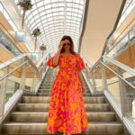 Shamita Shetty Instagram - Colors are the smiles of nature ❤️🦋🌼 👗 : @houseoffett @dipublicrelations . . . . #traveldiaries #dallas #happiness #love #gratitude
