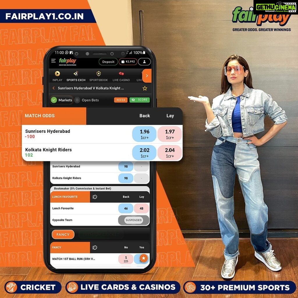 Shamita Shetty Instagram - Use Affiliate Code SHAMI300 to get a 300% first and 50% second deposit bonus. Continue earning huge profits this IPL season only with FairPlay, India's best sports betting exchange. 🏆🏏Bet on every IPL match and get an exclusive 5% loss-back bonus. 💰🤑 Plus, enjoy free live streaming of every match (before TV). 📺👀 Don't miss out on the action and make smart bets with FairPlay. 😎 Instant Account Creation with a few clicks! 🤑300% 1st Deposit Bonus & 50% 2nd deposit bonus with FREE GOLD loyalty status - up to 9% Recharge/Redeposit Bonus lifelong! 💰5% lossback bonus on every IPL match. 😍 Best Loyalty Plan – Up to 10% Loyalty bonus. 🤝 15% referral bonus across FairPlay & Turnover Bonus as well! 👌 Best Odds in the market. Greater Odds = Greater Winnings! 🕒 24/7 Free Instant Withdrawals ⚡Fastest Settlements within 5mins Register today, win everyday 🏆 #ipl2023withfairplay #ipl2023 #ipl #cricket #t20 #t20cricket #fairplay #cricketbetting #Betting #Cricketlovers #betandwin #ipl2023live #IPL2023Season #IPL2023Matches #CricketBettingTips #cricketbetwinrepeat #BetOnCricket #bettingtips #cricketlivebetting #cricketbettingonline #onlinecricketbetting