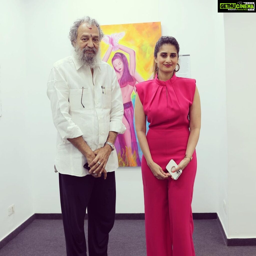 Shamlee Instagram - The talented artist and art director Mr.Thotta Tharani Sir! A warm thank you for sharing your expertise and wisdom.