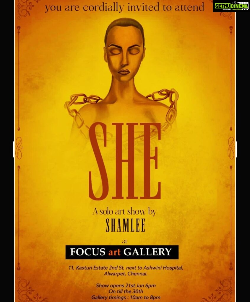 Shamlee Instagram - Pleased to announce my show “She “opening today at focus gallery 😇 drop in art enthusiasts 😊