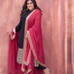 Shamna Kasim Instagram - Confidence has no competition…. Outfit: @shemyofficial Pics: @ravi_cross_clickx Hairstylist: @hairartistpoojagupta Personal staff: @pranay_kohli #dheepremierleague #etvtelugu #lovemyjob ❤️
