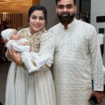 Shamna Kasim Instagram - Masha Allah 🤲 Hamdu outfit: @azzbee_couture Mine & Ekka outfit: @imraabespoke Events: @dmedia_events Pics: @shutter_mediaindxb