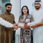 Shamna Kasim Instagram – Thank you so much for visit JBS GROUP OF COMPANIES Visit for uae 🇦🇪 golden visa collect @aryaoffl @sayyeshaa