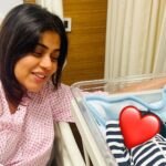 Shamna Kasim Instagram – This feeling of my life is just unimaginable… I am very very close to my mother she is my world now I have become a mother 🤲 now only I feel I have become a complete woman ❤️🧿