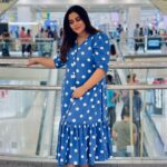 Shamna Kasim Instagram - Thank u @amazebyashiyajesel for this lovely comfort dress … and u are such a sweet person meeting u for the First time just felt like as if we know each other for so long ❤️ once again thank u for ur love 💙