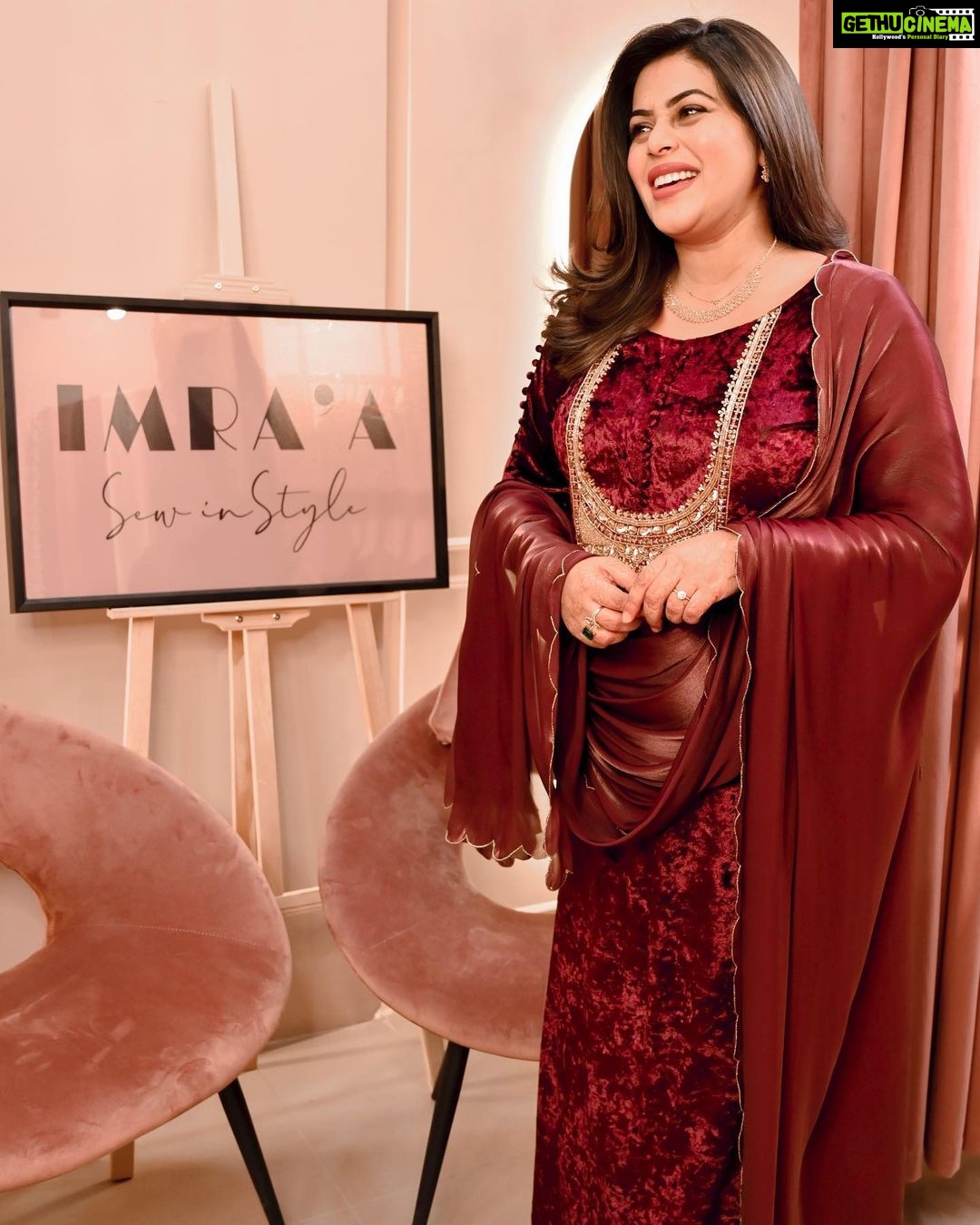 Shamna Kasim Instagram - Maroon crushed velvet kameez embellished with premium golden sequence and cut beads on the neck portion. sleeves beautifully enhanced with own textured velvet buttons. Maroon crushed salwar having the same work as in the kameez Luxury soft organza Dupatta having golden scalups on the border AVAILABLE IN 7 DIFFERENT SHADES- BABY PINK, TEAL BLUE, BOTTLE GREEN, BLACK, PURPLE MAROON, CAFFIENE Customization available in all sizes. @imraa.co, @imraabespoke For more details dm @imraabespoke or WhatsApp at 00971508778571 #uaefashion #uae #dubaifashion #dubai #abudhabi #dubailife #uaelife #mydubai #uaebloggers #dubaiblogger #sharjah #dubaimall #fashion #abudhabifashion #dubailifestyle #dubaimarina #uaeblogger #uaewomen #uaeshopping #dxb #uaestyle #abaya #dubaidowntown #ajman #abudhabilife #dubaievents #dubaistyle #kuwaitfashion #dubaifashionblogger #dubailuxury